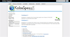 Desktop Screenshot of kobaspeech.com